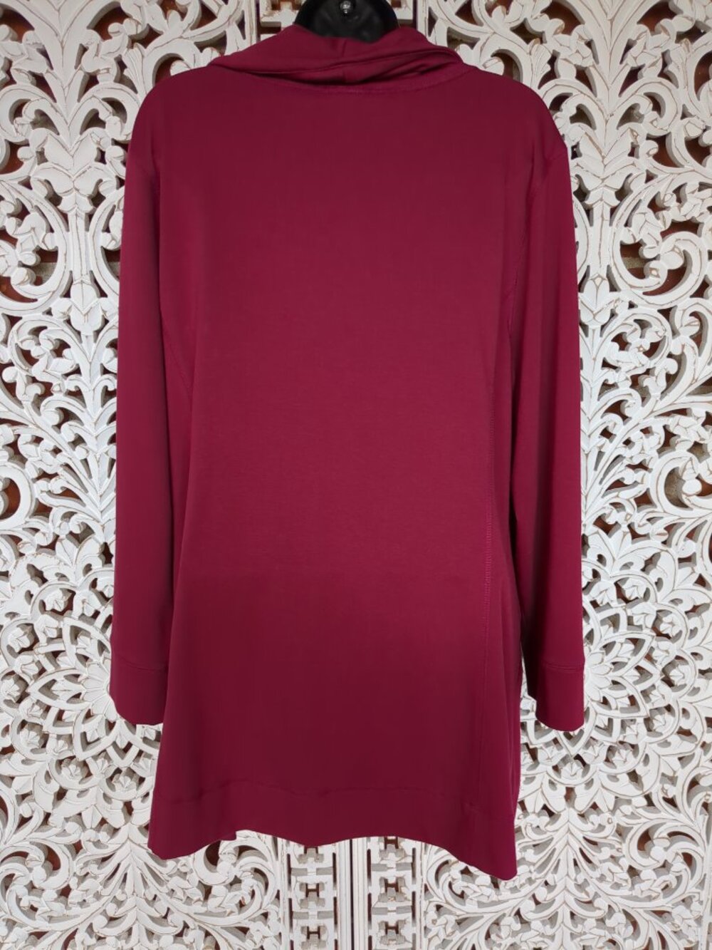 Long Sleeved Cowl Neck Tunic Top - Picture 9 of 13